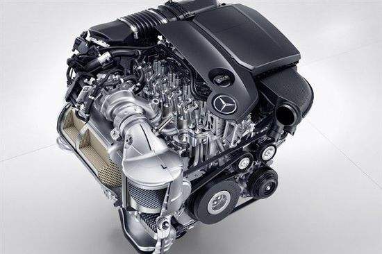 Is the diesel engine of Mercedes Benz trucks more fuel-efficient with higher horsepower